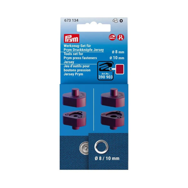 Prym Werkzeug-Set Druckknöpfe Jersey 8-10mm, Zubehör für Vario