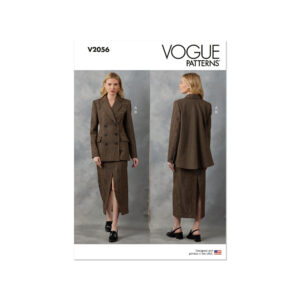 Vogue Schnittmuster - V2056 - Kostüm, Blazer mit Rückenfalte