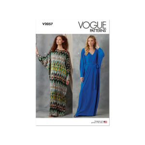 Vogue Schnittmuster V2057 - Hauskleid, Homewear für Damen