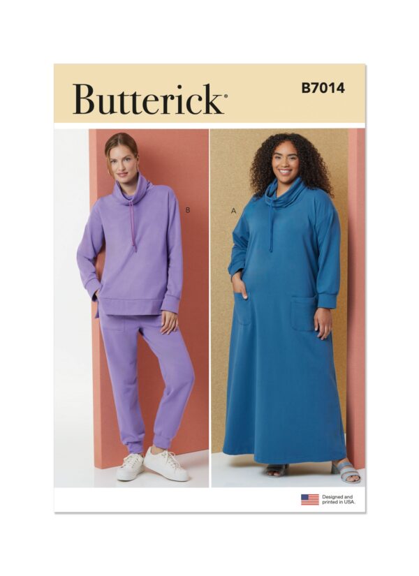 Butterick Schnittmuster - B7014 - Hausanzug, Hauskleid