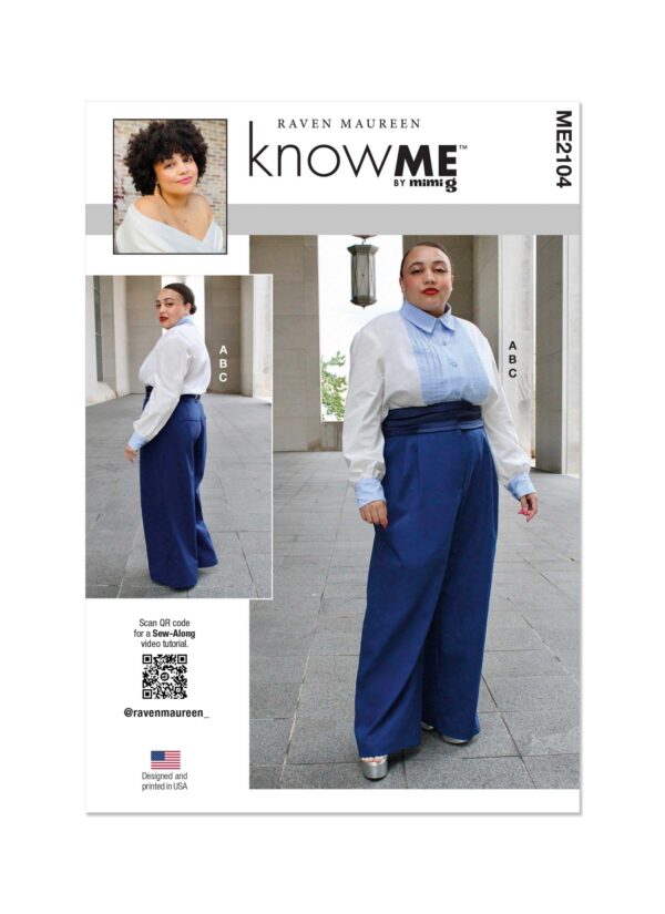 knowME Schnittmuster - ME2104 - lässige Damenhose und Bluse