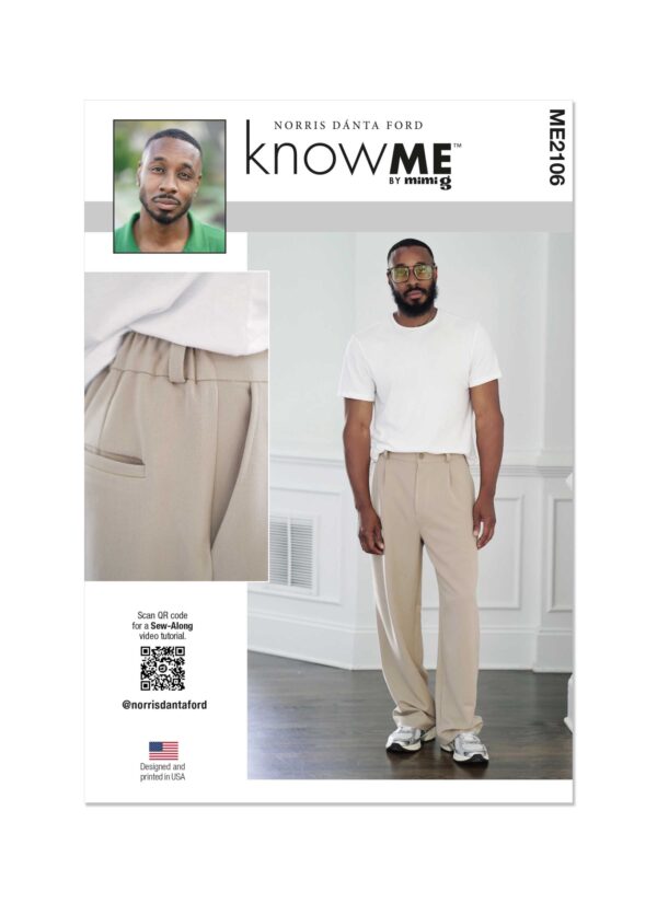 knowME Schnittmuster - ME2106 - Herrenhose, mit Dehnbund