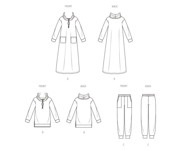 Butterick Schnittmuster - B7014 - Hausanzug, Hauskleid – Bild 7